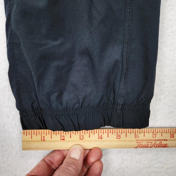 Eddie Bauer Pants Womens 14 Black Fleece Lined Hi Rise Cargo Jogger Sweatpants - Picture 8 of 16